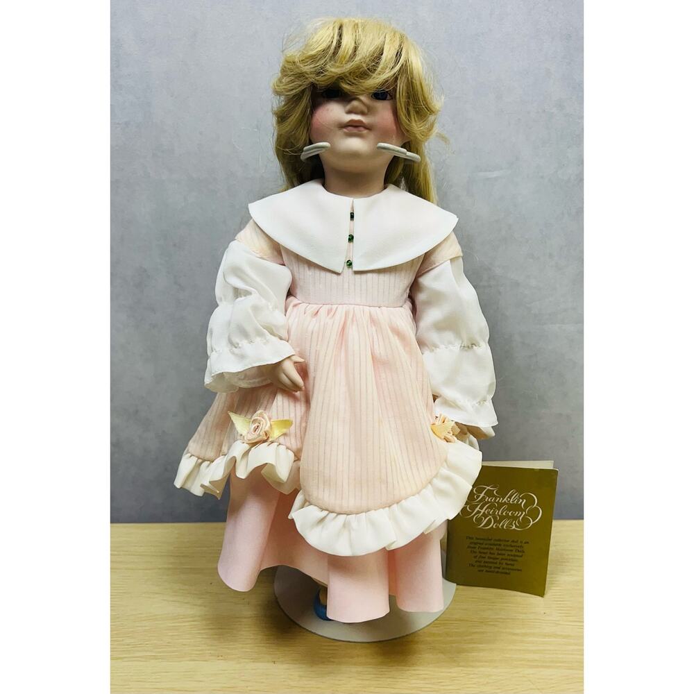Vintage Franklin Heirloom Doll Goldilocks 1984 Mint Condition